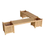 Anderson Teak - Planter Bench (2 bench + 3 planter box) - Image 3