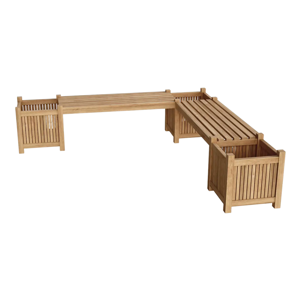 Anderson Teak - Planter Bench (2 bench + 3 planter box) - Image 2