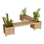Anderson Teak - Planter Bench (2 bench + 3 planter box)