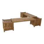 Anderson Teak - Planter Bench (2 bench + 3 planter box) - Image 6