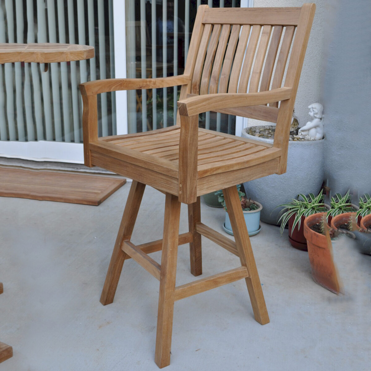 Anderson Teak - Rialto Swivel Bar Armhair - Image 7