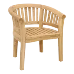 Anderson Teak - Curve Armchair Extra Thick Wood