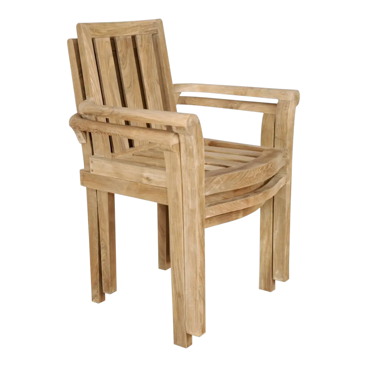 Anderson Teak - Classic Stackable Armchair (Fully Built & 4 pcs in a box) - Image 4