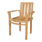 Anderson Teak - Classic Stackable Armchair (Fully Built & 4 pcs in a box)
