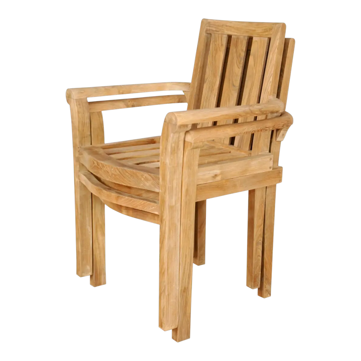 Anderson Teak - Classic Stackable Armchair (Fully Built & 4 pcs in a box) - Image 2