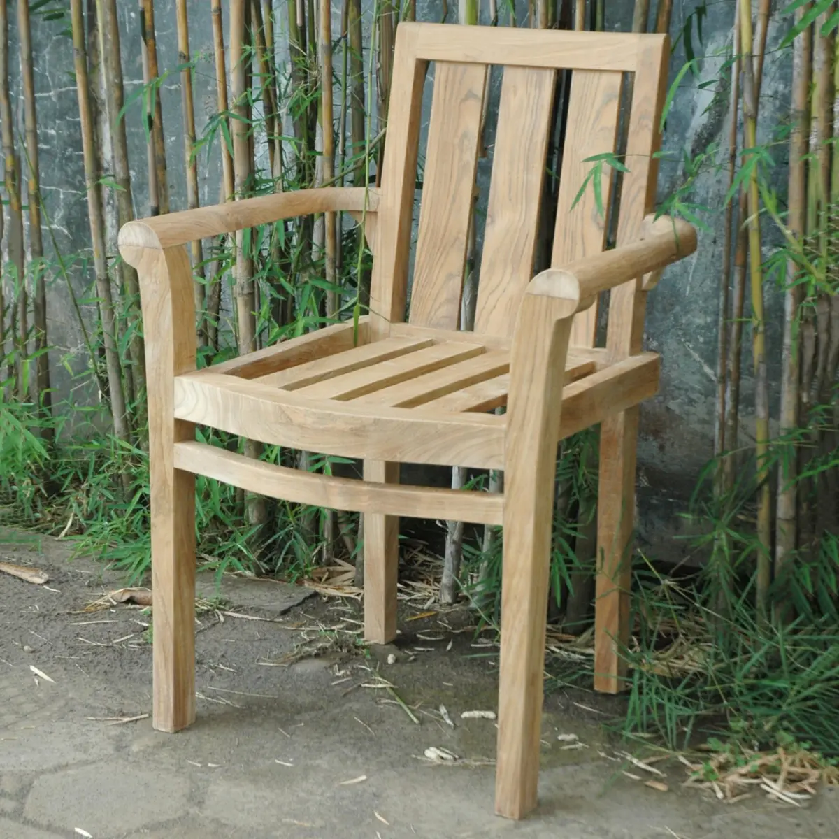 Anderson Teak - Classic Stackable Armchair (Fully Built & 4 pcs in a box) - Image 3