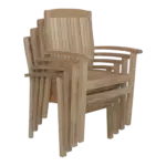 Anderson Teak - Sahara Stackable Dining Armchair - Image 3