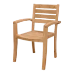 Anderson Teak - Catalina Stackable Armchair (Fully Built & 4 pcs in a box) - Image 3