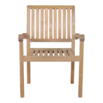Anderson Teak - Aspen Stackable Armchair (Fully Built & 4 pcs in a box) - Image 2