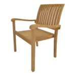 Anderson Teak - Aspen Stackable Armchair (Fully Built & 4 pcs in a box) - Image 3