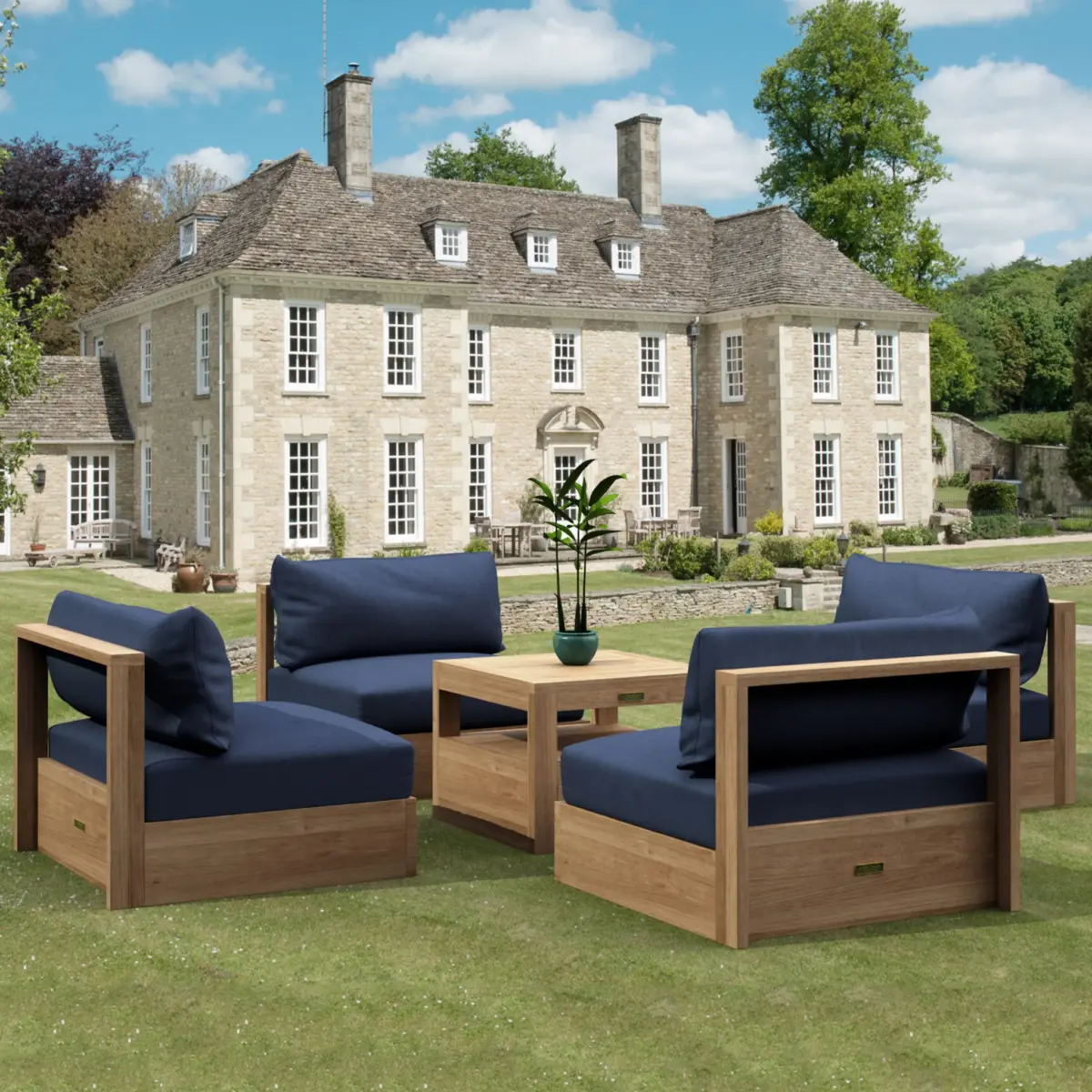 Anderson Teak - Copacabana 5 pieces Modular Deep Seating Set - Image 1