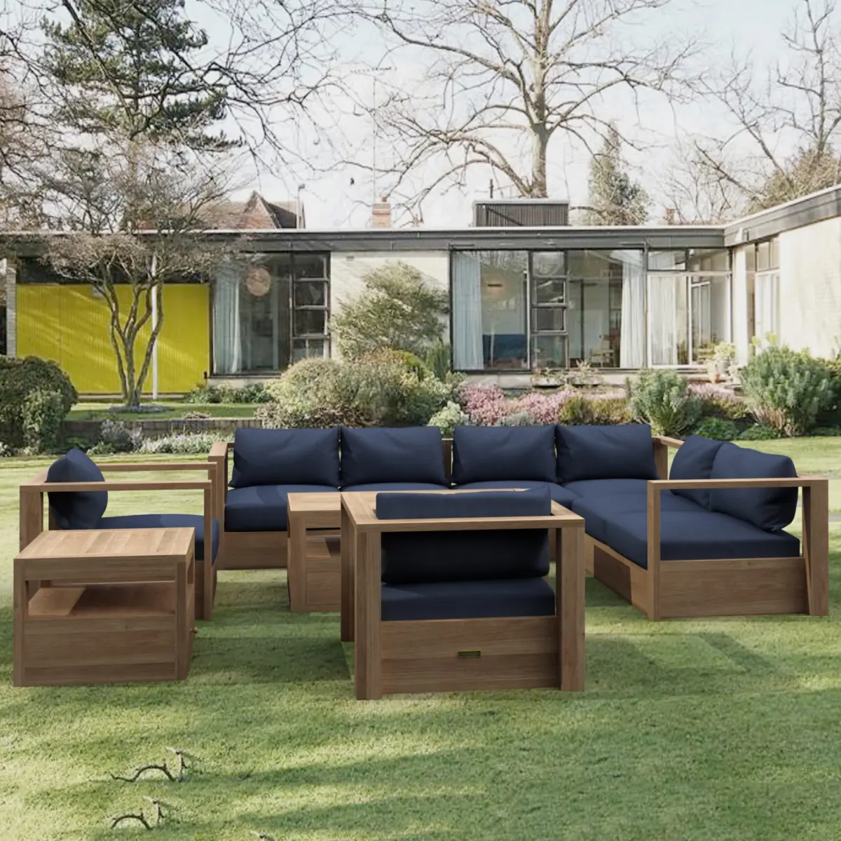 Anderson Teak - Copacabana 7 pieces Modular Deep Seating Set - Image 1