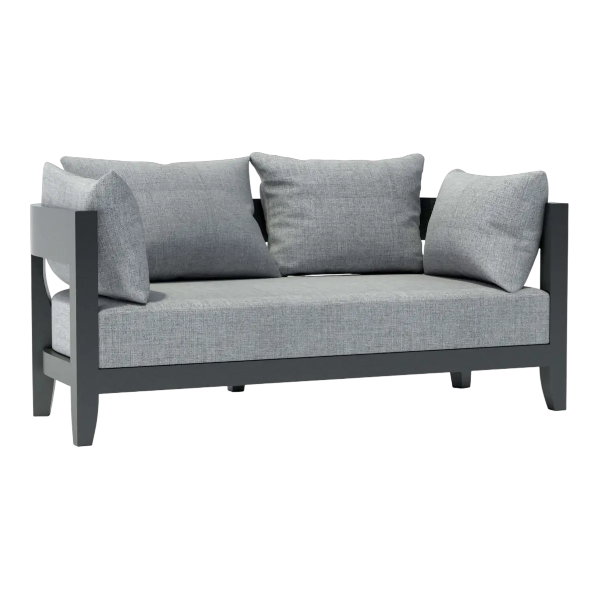Anderson Teak - Coronado Deep Seating Aluminum Loveseat - Image 2