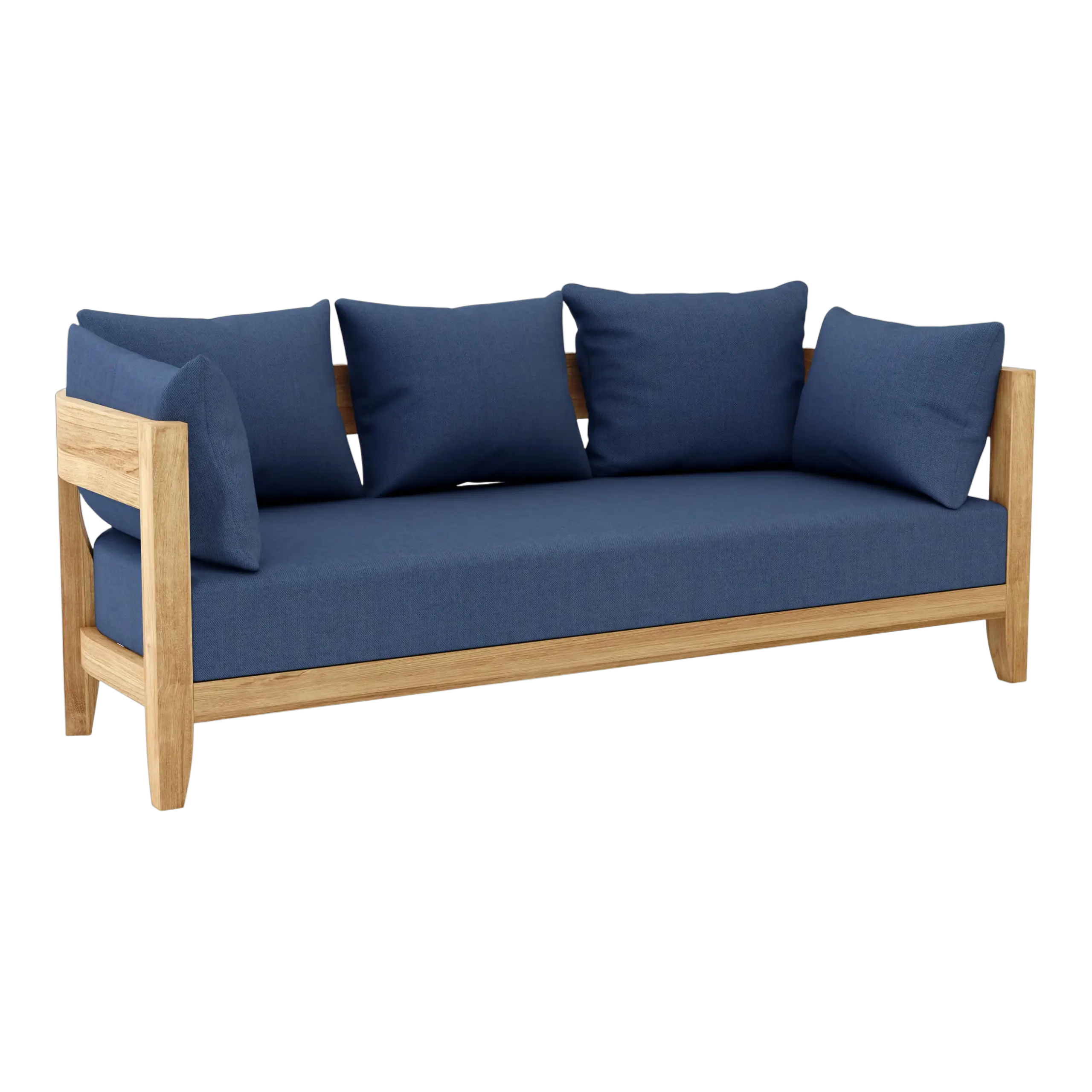DS-303-CANVAS-NAVY Anderson Teak - Coronado Deep Seating Sofa - Image 5