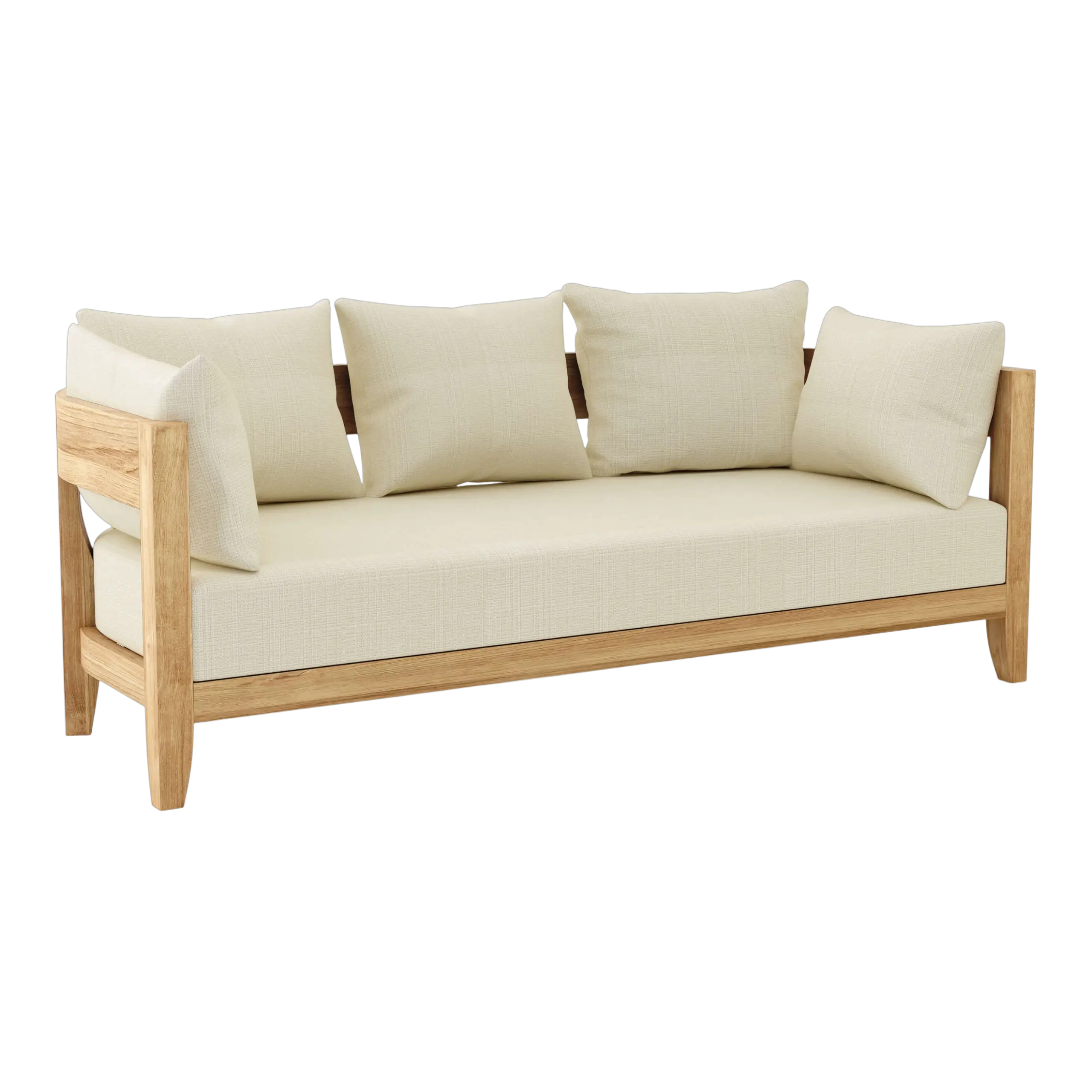 DS-303-LINEN-ANTIQUE-BEIGE Anderson Teak - Coronado Deep Seating Sofa - Image 8