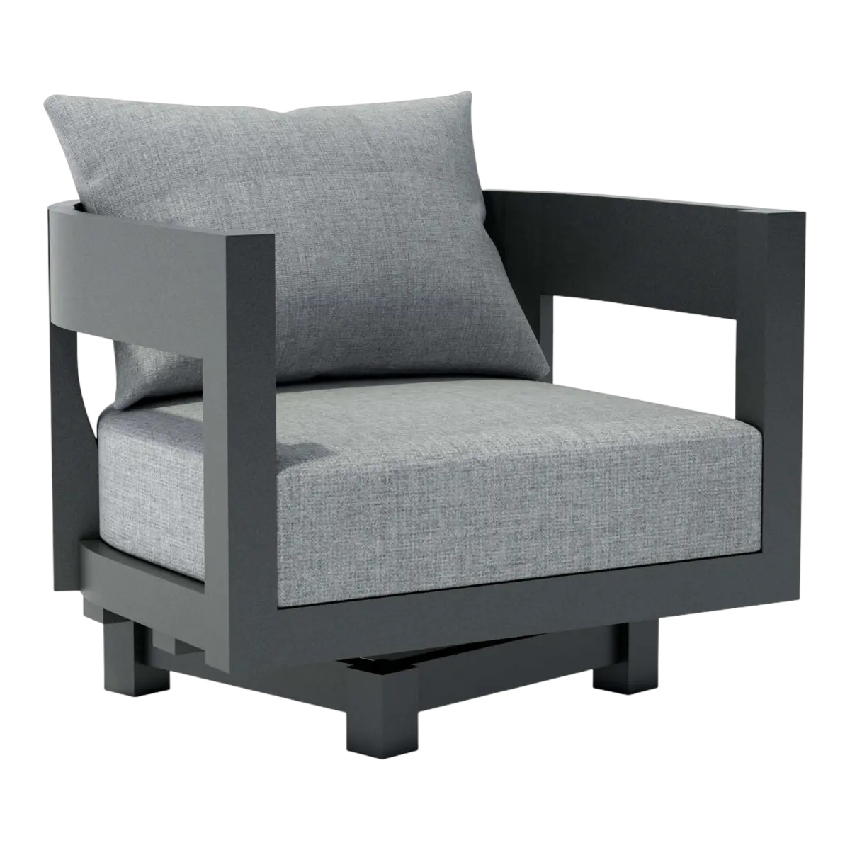 Anderson Teak - Coronado Aluminum Swivel Armchair - Image 1