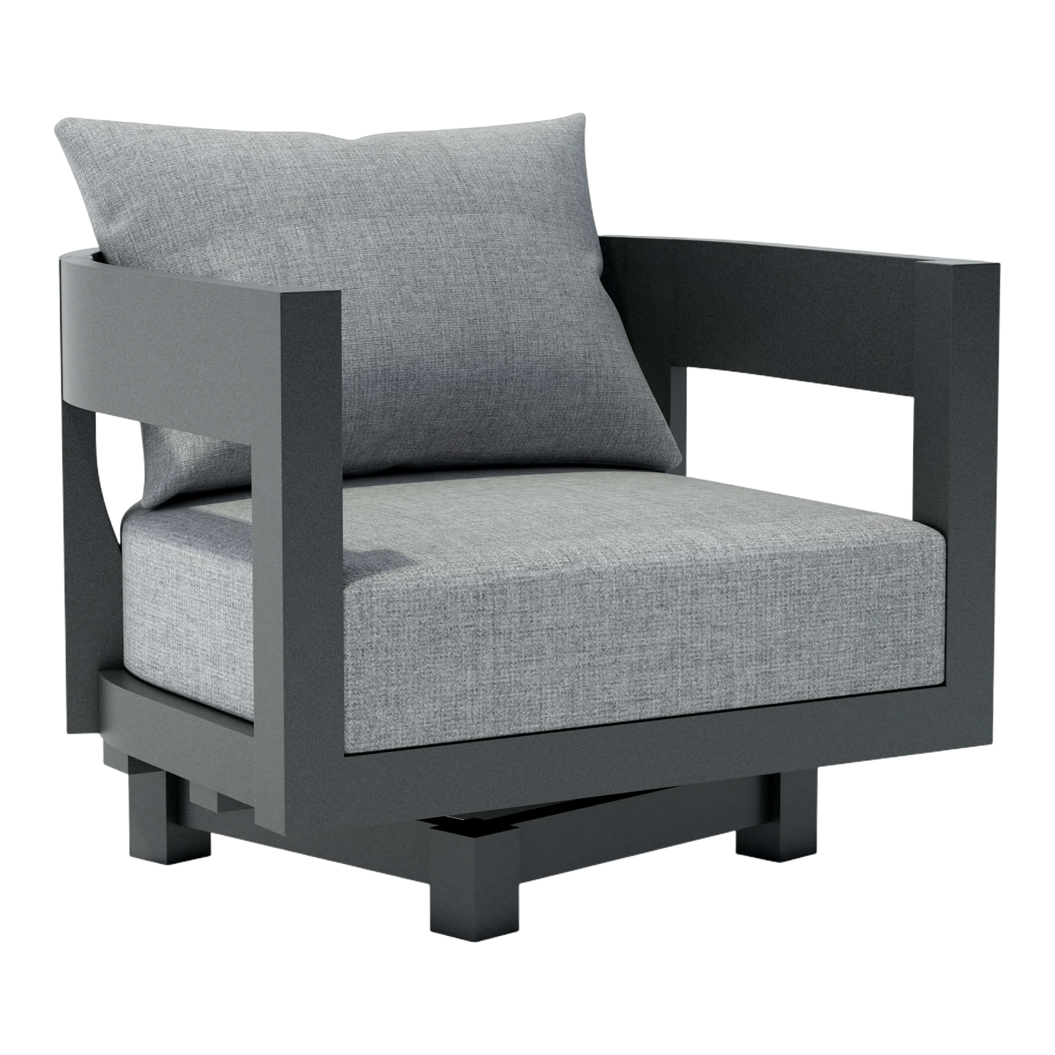 DS-308-AL-Coronado-Swivel-Armchair.01 Anderson Teak - Coronado Aluminum Swivel Armchair - Image 1