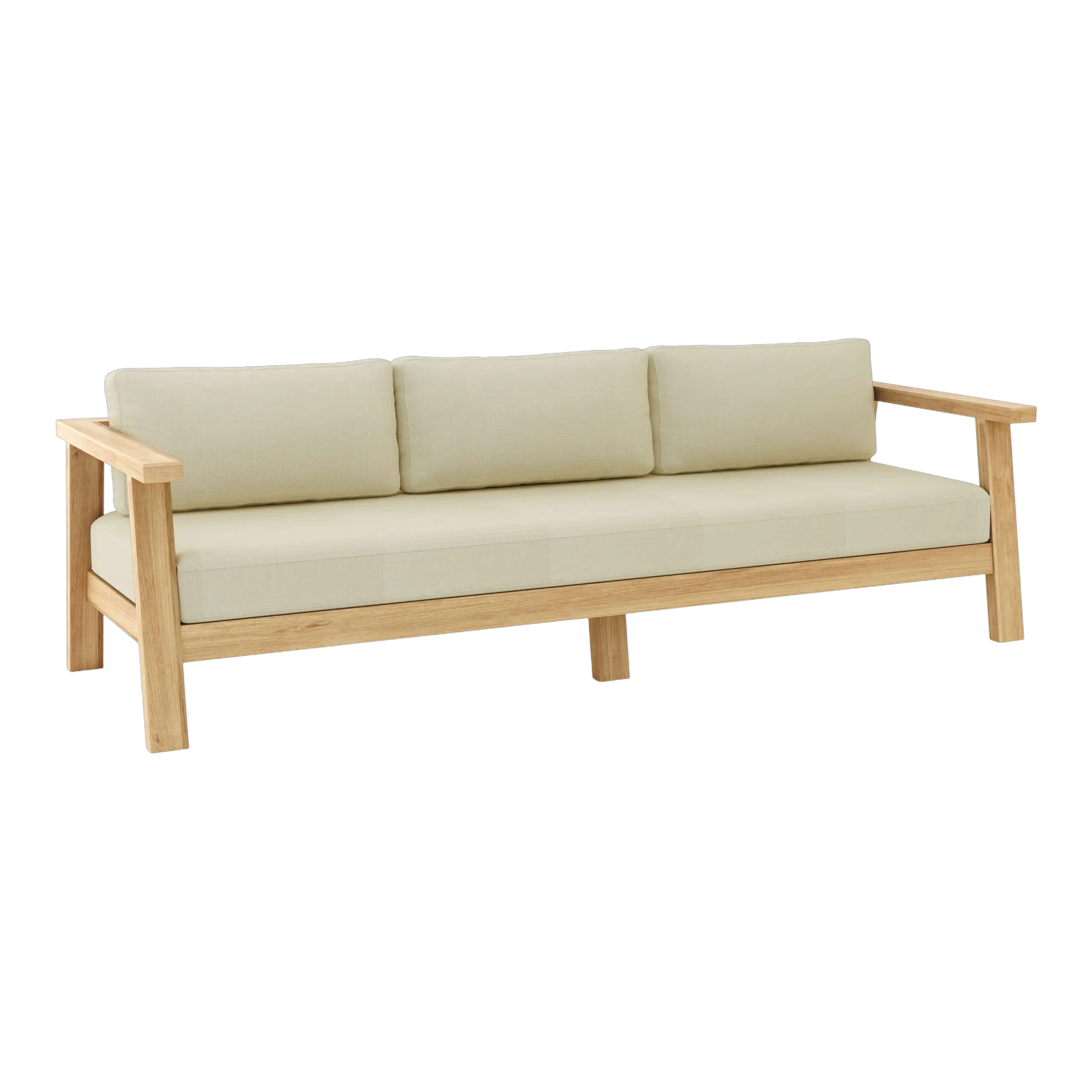 DS-323_LINEN_ANTIQUE_BEIGE_1 Anderson Teak - Palermo Deep Seating Sofa - Image 3