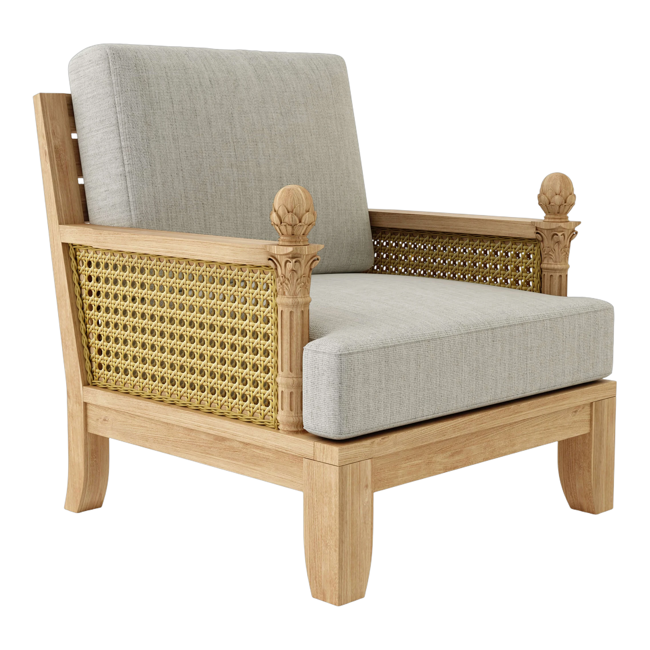 DS-501-CANVAS-GRANITE Anderson Teak - SET-55 5-pc Luxe Modular Deep Seating Set - Image 10