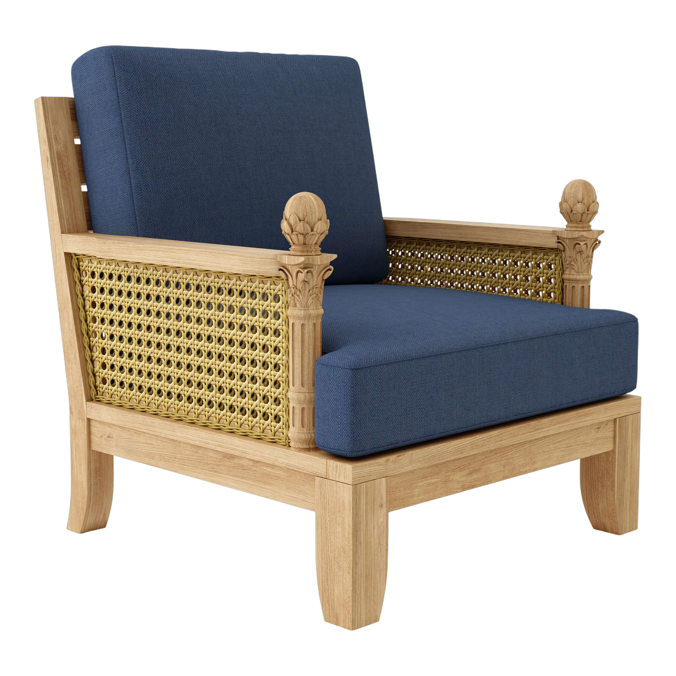 DS-501-CANVAS-NAVY Anderson Teak - Luxe Armchair - Image 10