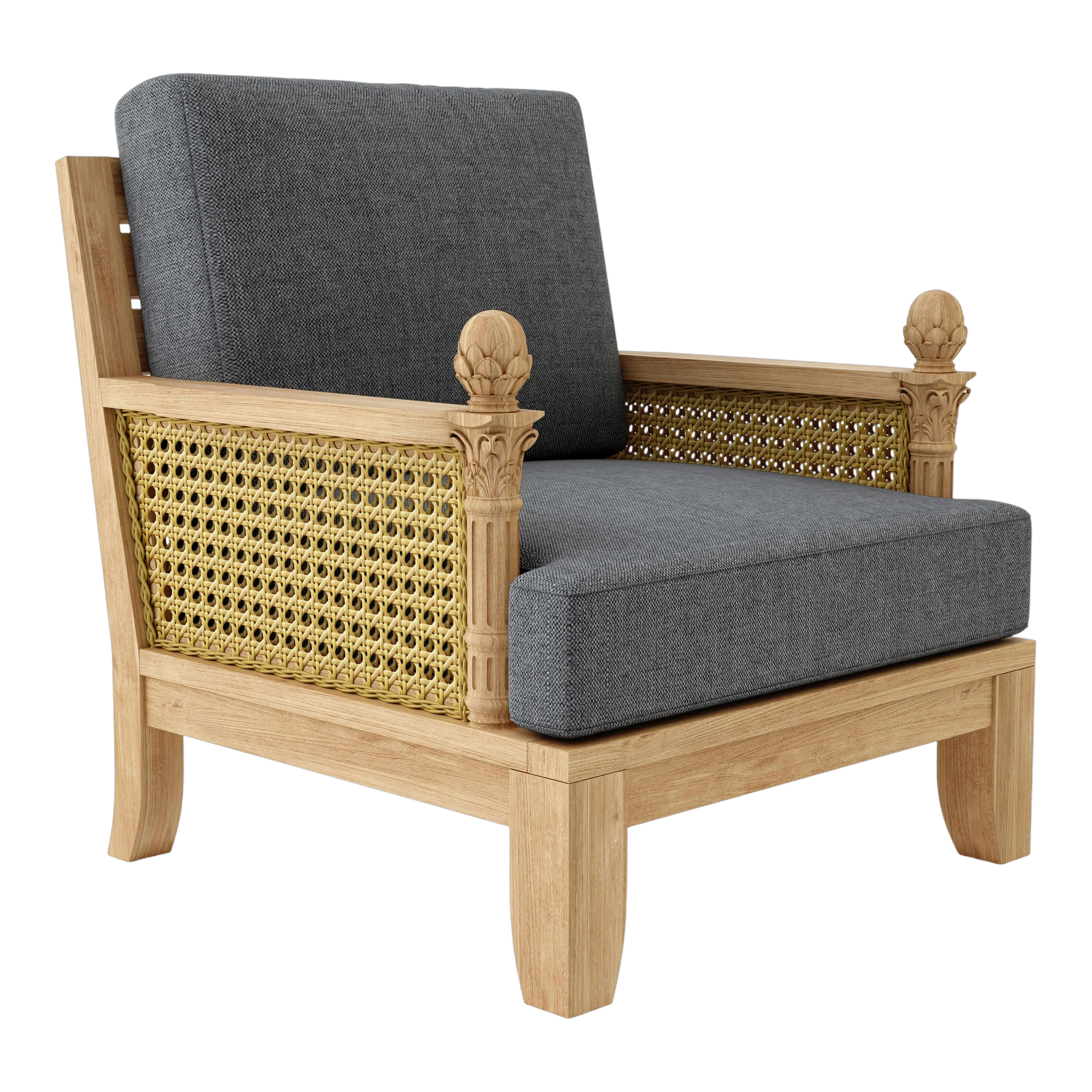 DS-501-CAST-CHARCOAL Anderson Teak - Luxe Armchair - Image 7