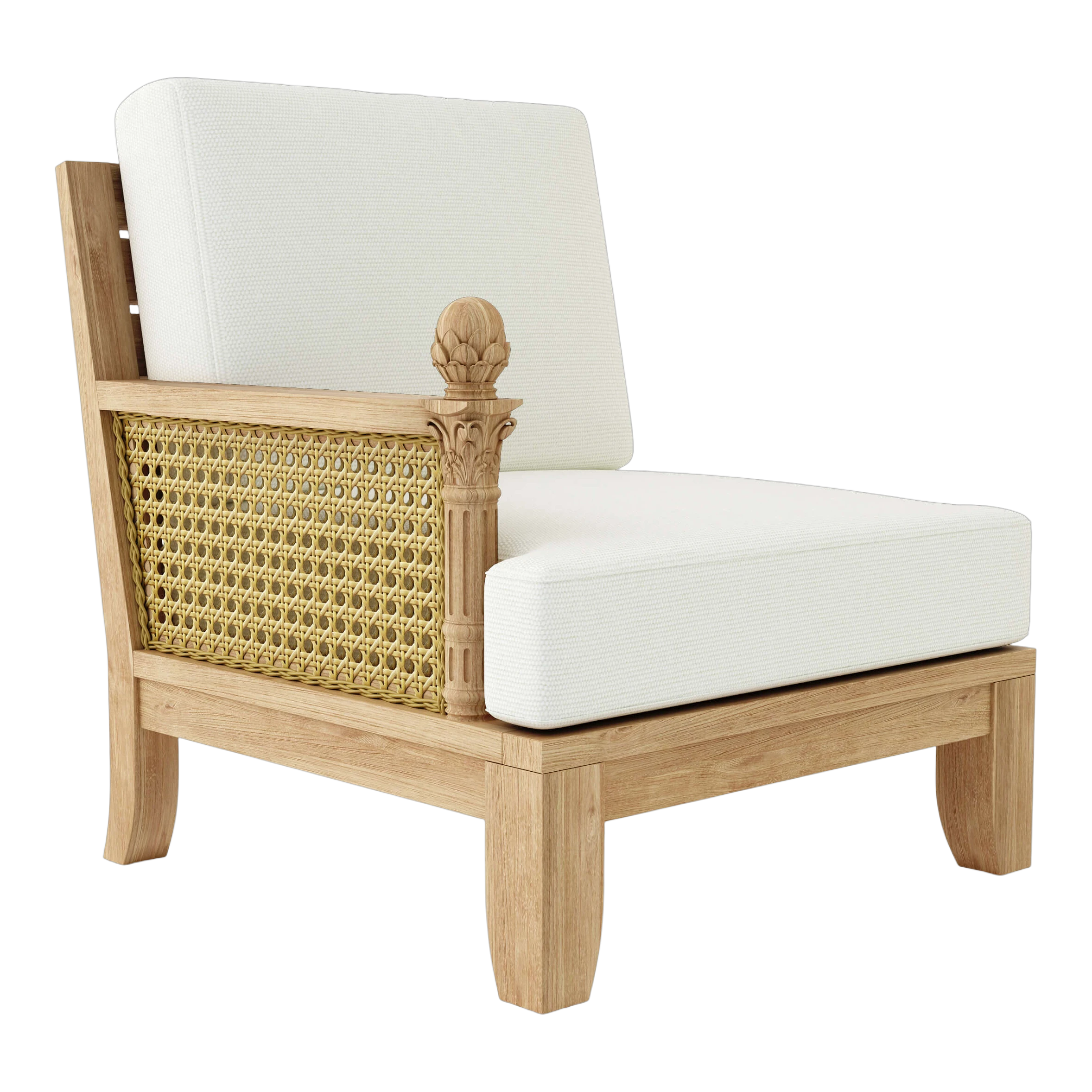 DS-502-CANVAS-NATURAL Anderson Teak - Luxe Right Modular - Image 1