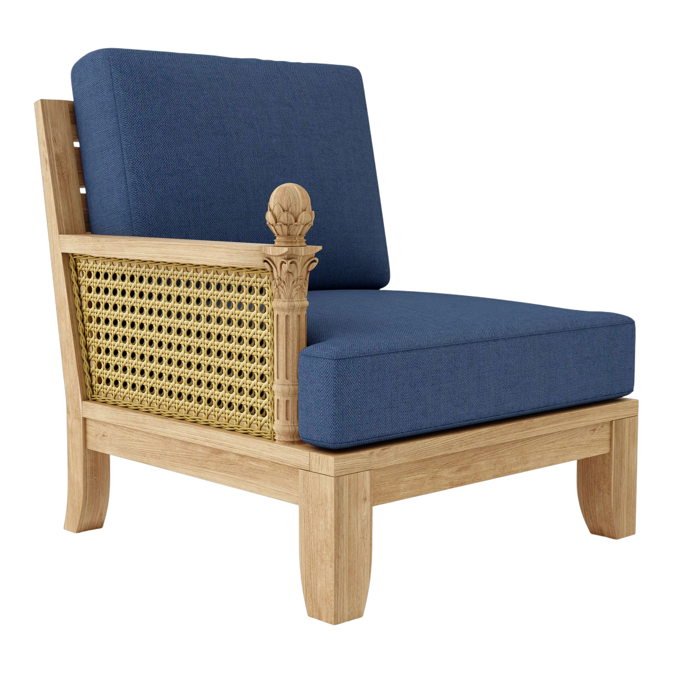 DS-502-CANVAS-NAVY Anderson Teak - Luxe Right Modular - Image 6