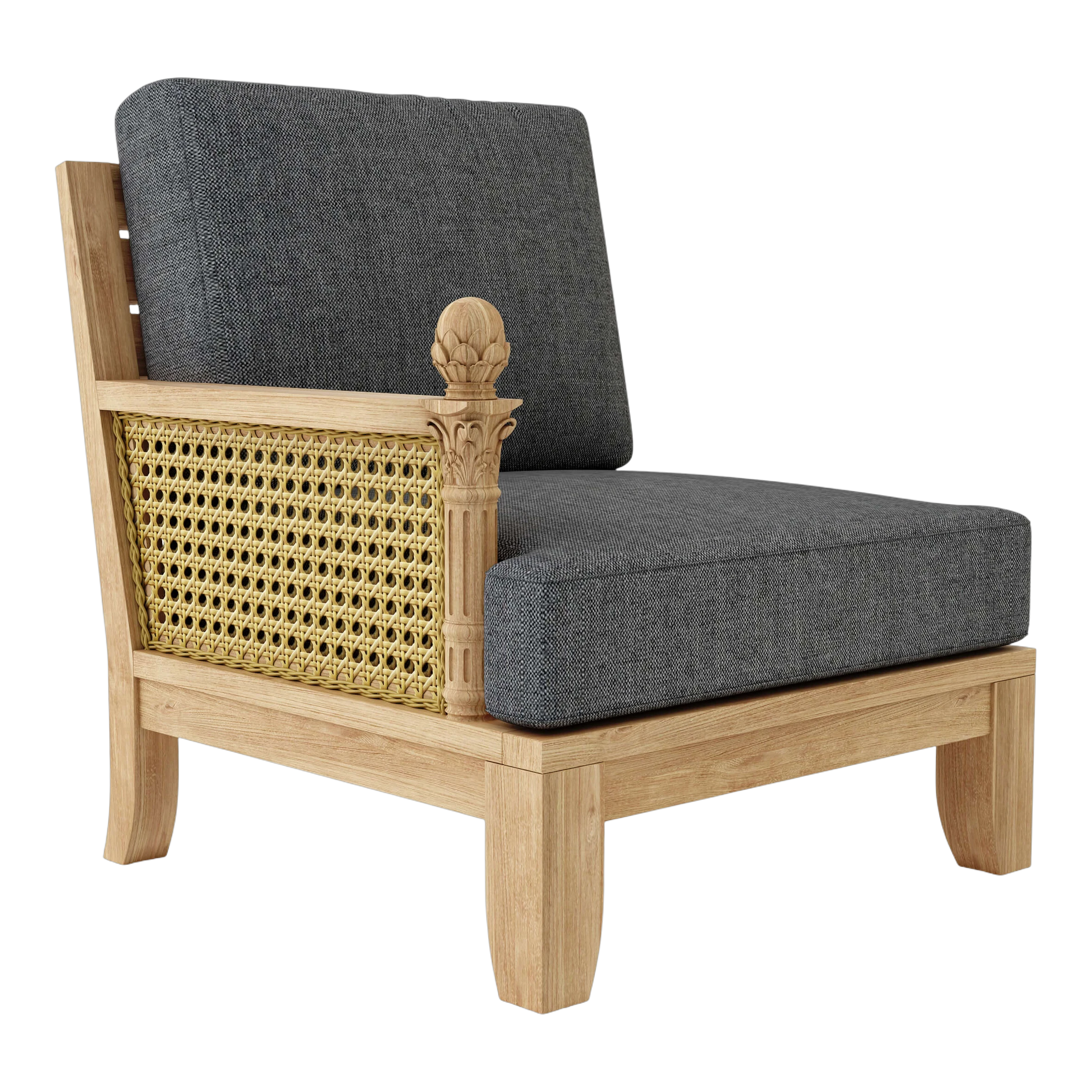 DS-502-CAST-CHARCOAL Anderson Teak - Luxe Right Modular - Image 9