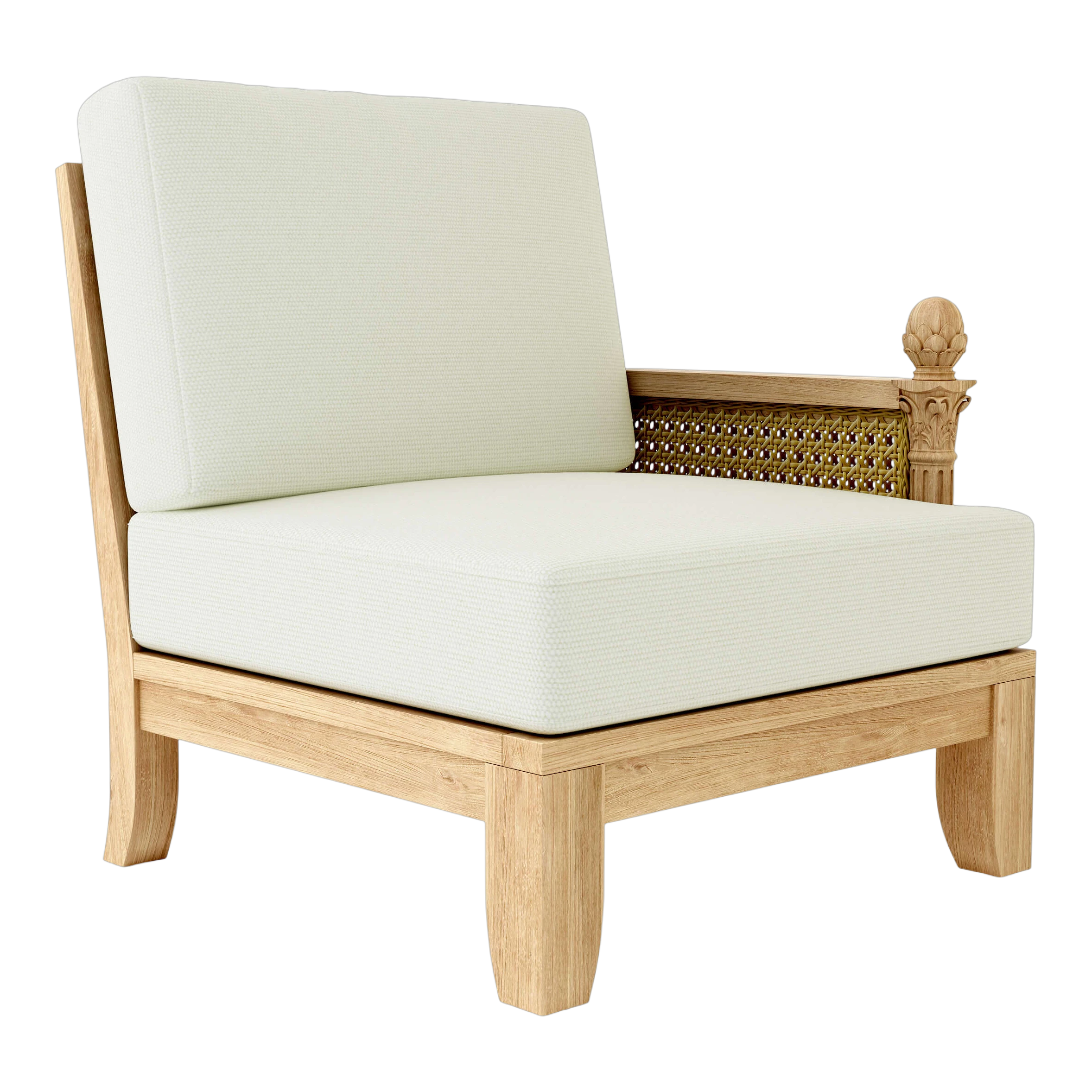 DS-503-CANVAS-NATURAL Anderson Teak - Luxe Left Modular - Image 1