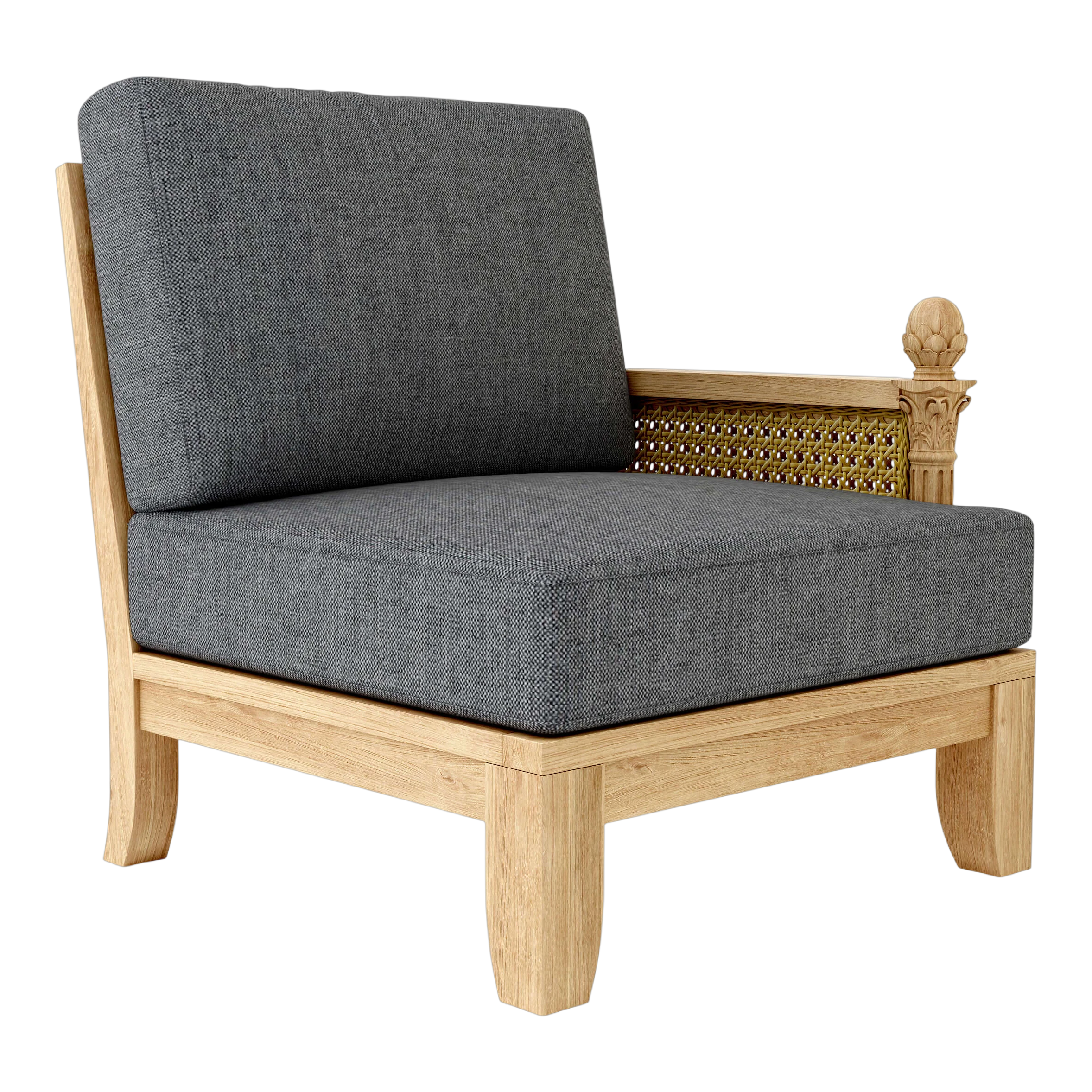 DS-503-CAST-CHARCOAL Anderson Teak - Luxe Left Modular - Image 9