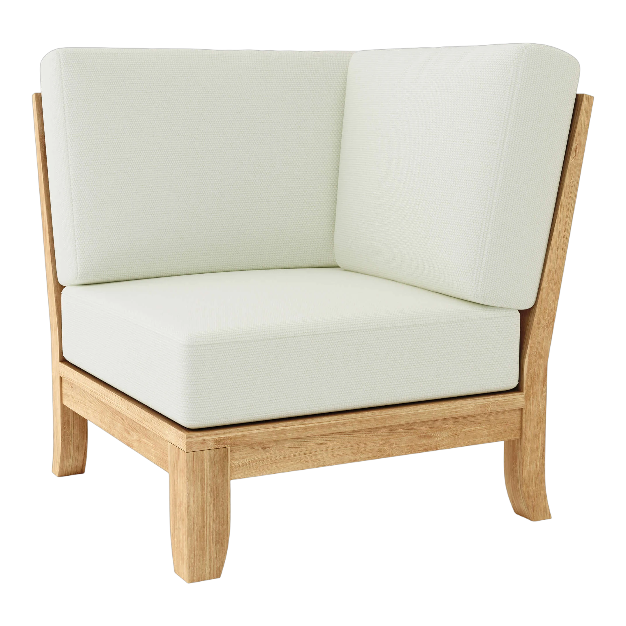 DS-504-CANVAS-NATURAL Anderson Teak - Luxe Corner Modular - Image 1