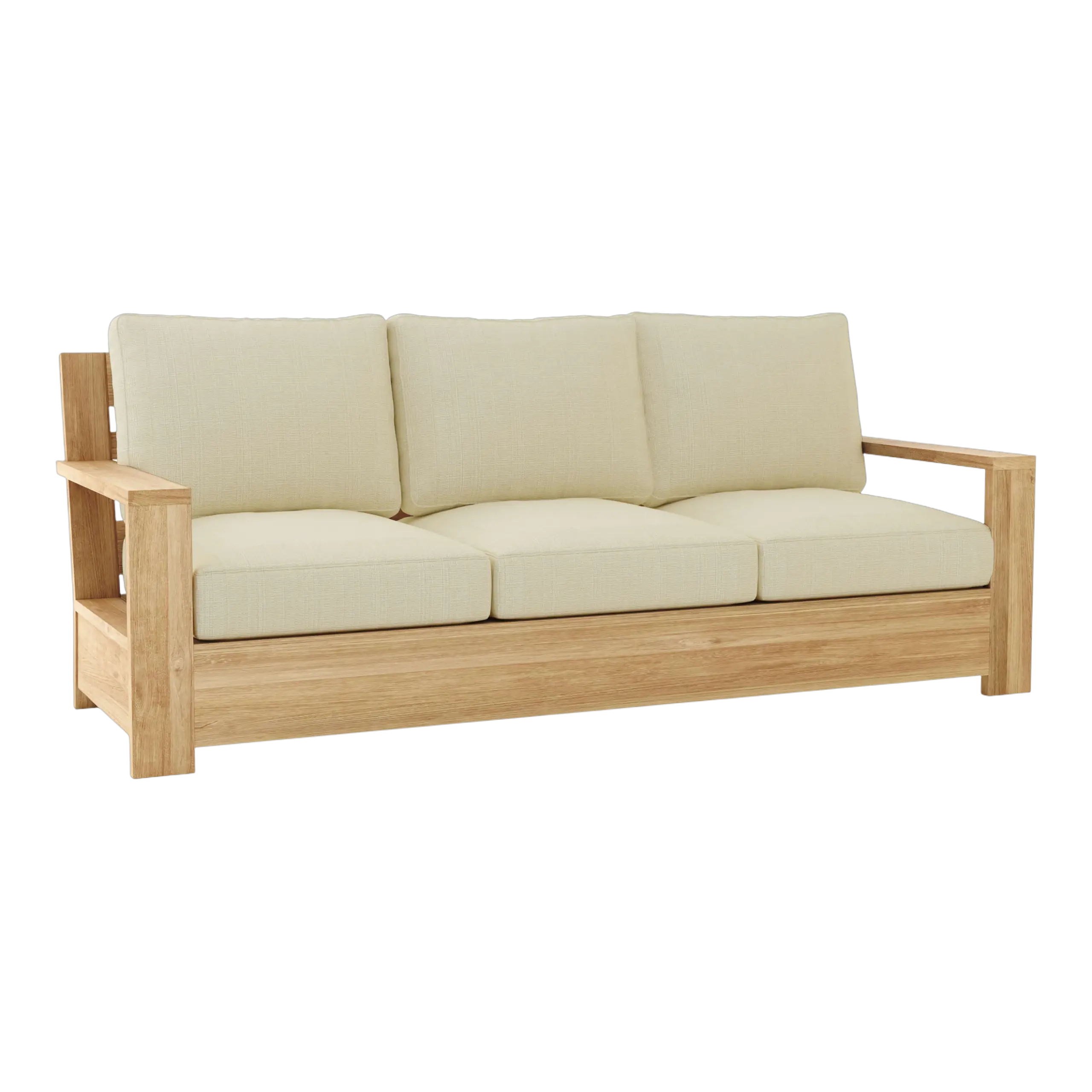 DS-523_LINEN_ANTIQUE_BEIGE_1 Anderson Teak - Madera Deep Seating Sofa - Image 3
