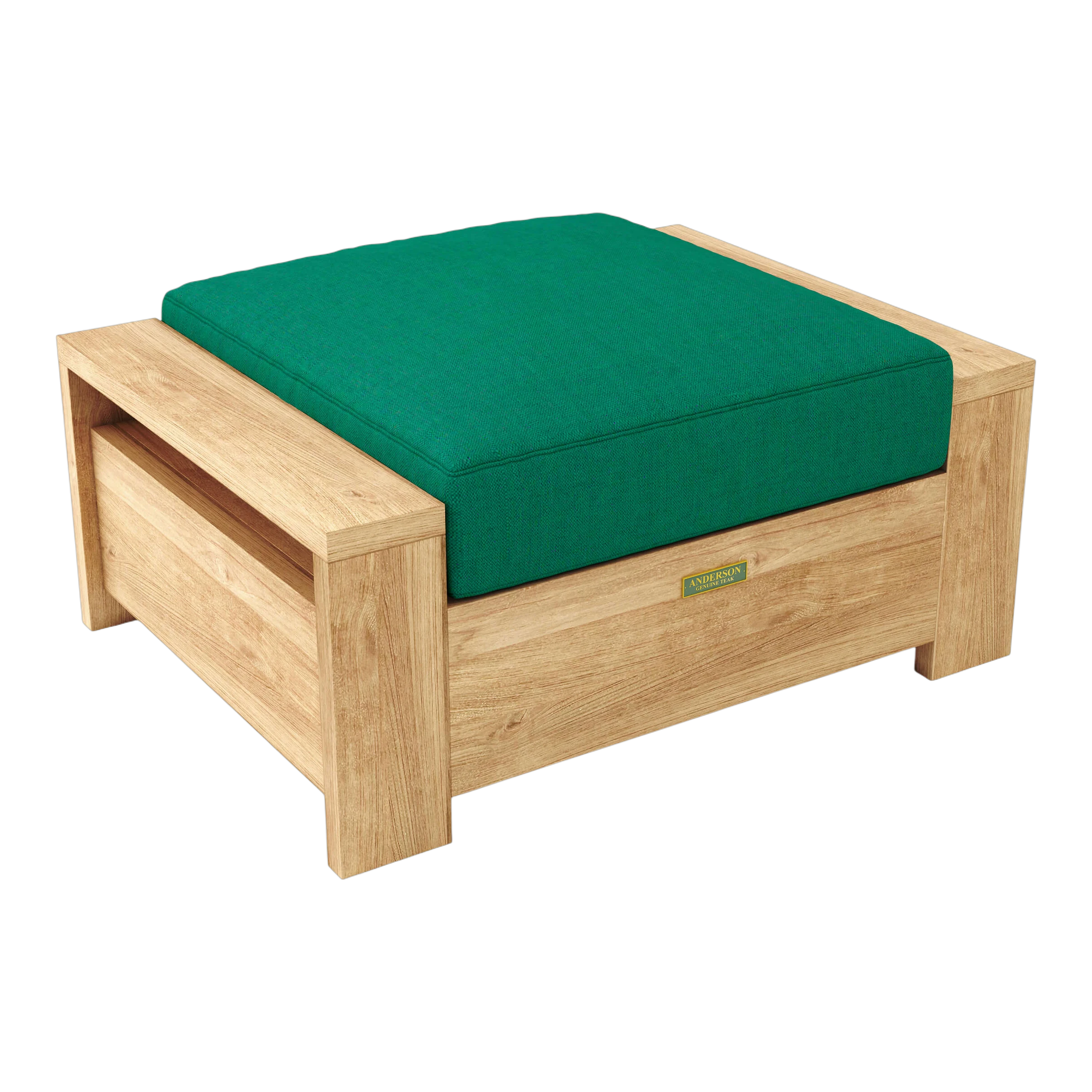 DS-524_Madera_Ottoman_CANVAS_FOREST_GREEN_cam01_1_1 Anderson Teak - Madera Ottoman - Image 7