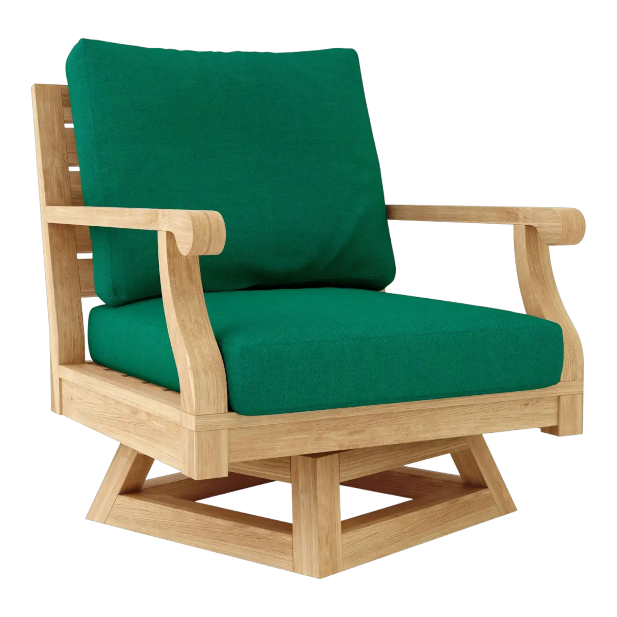 Anderson Teak - Riviera Swivel Armchair + Cushion - Image 3