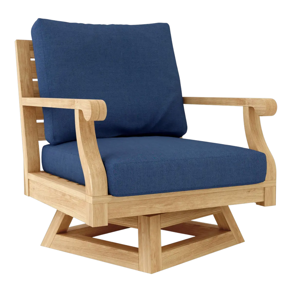 Anderson Teak - Riviera Swivel Armchair + Cushion - Image 4