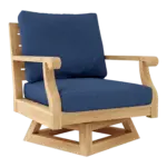 Anderson Teak - Riviera Swivel Armchair + Cushion - Image 4