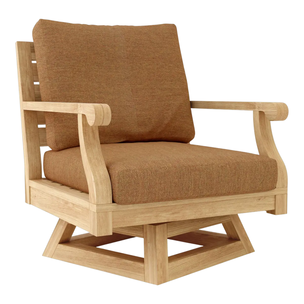 Anderson Teak - Riviera Swivel Armchair + Cushion - Image 5
