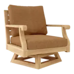 Anderson Teak - Riviera Swivel Armchair + Cushion - Image 5