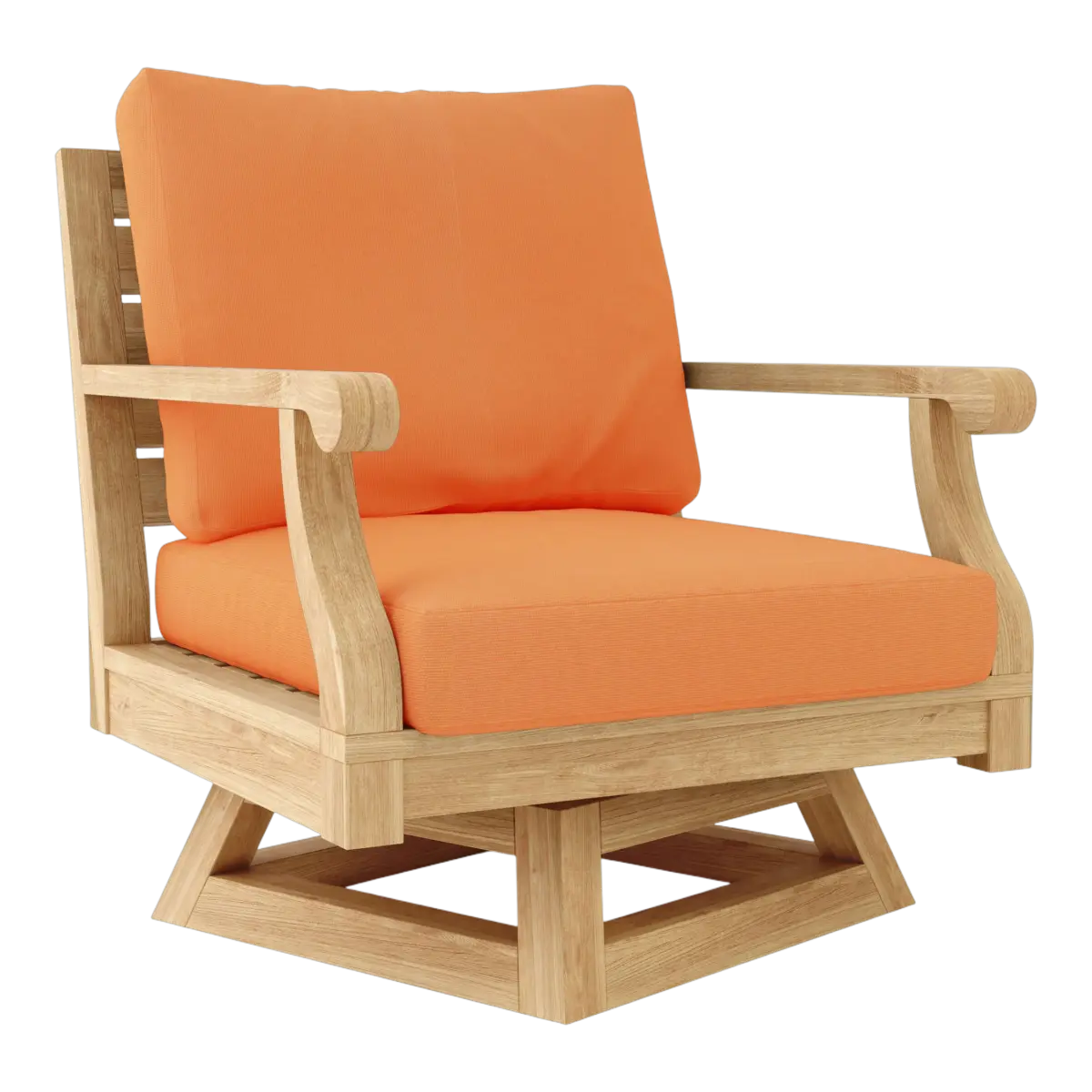 Anderson Teak - Riviera Swivel Armchair + Cushion - Image 6
