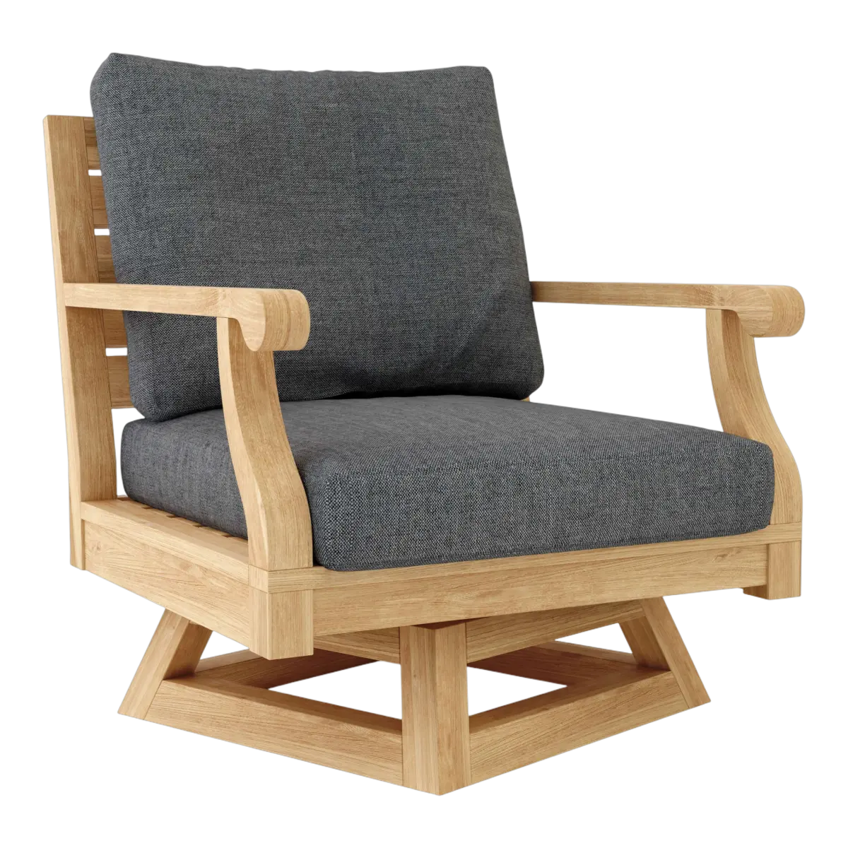 Anderson Teak - Riviera Swivel Armchair + Cushion - Image 7