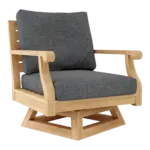Anderson Teak - Riviera Swivel Armchair + Cushion - Image 7