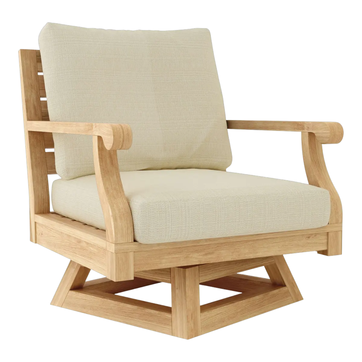 Anderson Teak - Riviera Swivel Armchair + Cushion - Image 9
