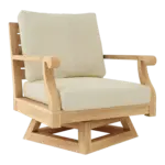 Anderson Teak - Riviera Swivel Armchair + Cushion - Image 9