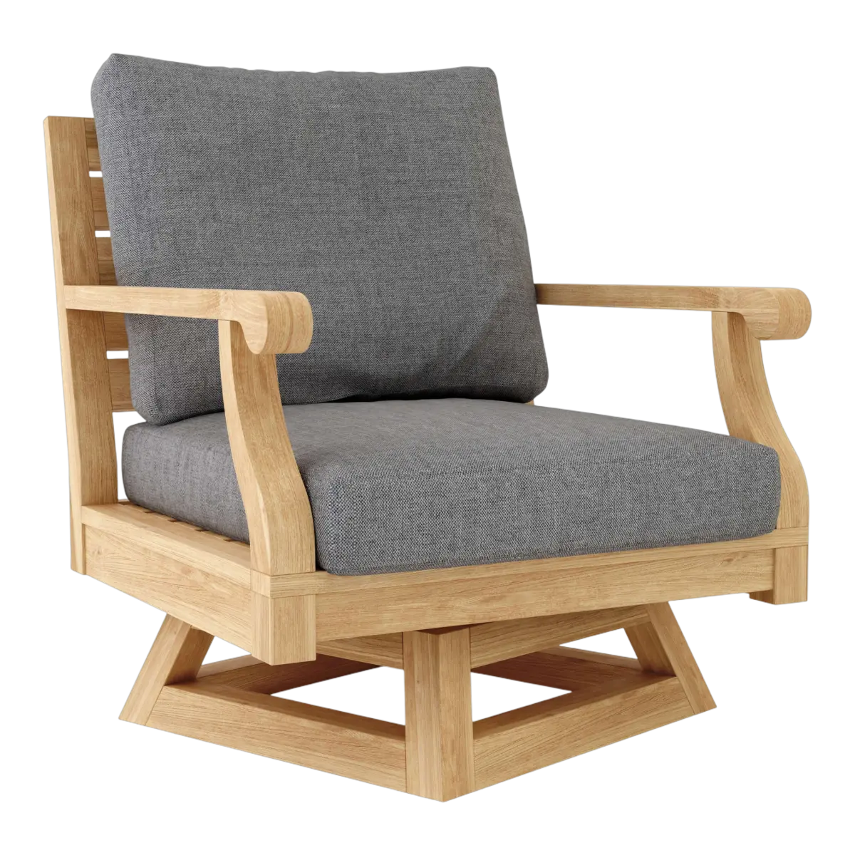 Anderson Teak - Riviera Swivel Armchair + Cushion - Image 8