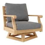 Anderson Teak - Riviera Swivel Armchair + Cushion - Image 8