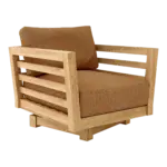 Anderson Teak - Cordoba Deep Seating Swivel Armchair - Image 8