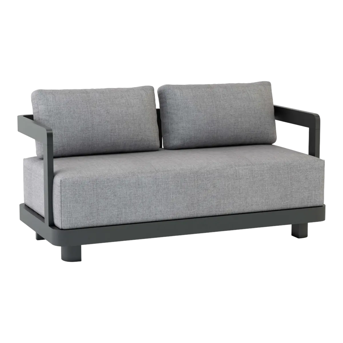 Anderson Teak - Granada Deep Seating Aluminum Loveseat - Image 1