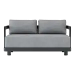 Anderson Teak - Granada Deep Seating Aluminum Loveseat - Image 2