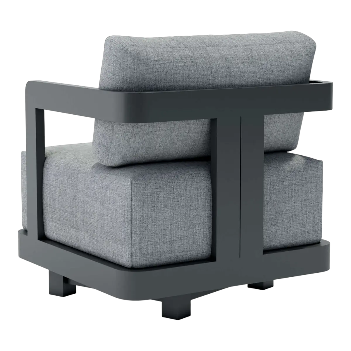 Anderson Teak - Granada Deep Seating Aluminum Swivel Armchair - Image 3