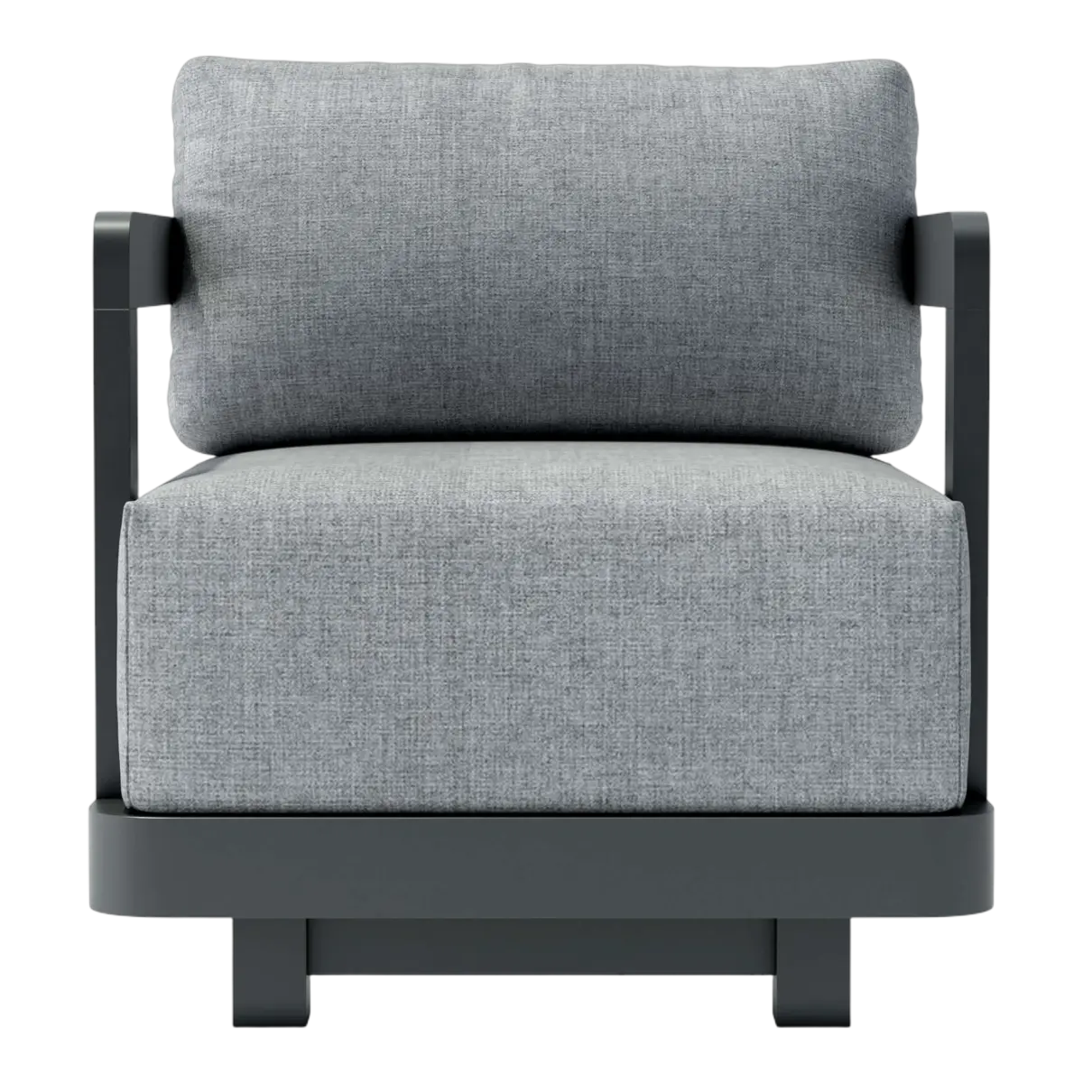 Anderson Teak - Granada Deep Seating Aluminum Swivel Armchair - Image 1
